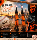 SF Giants Spirit Fringe Earrings
