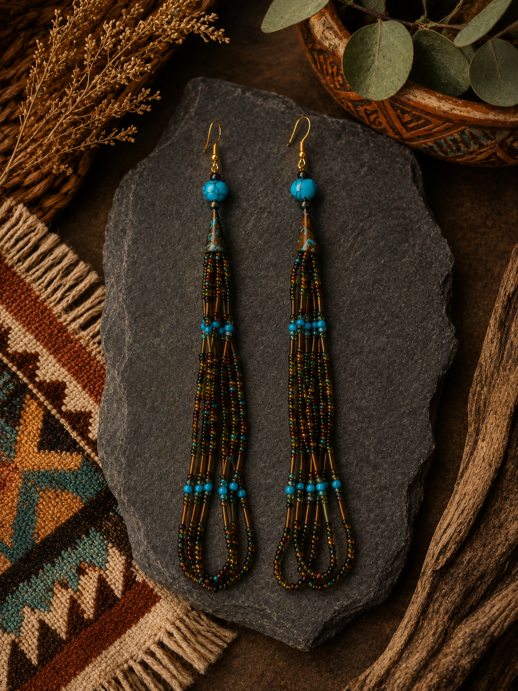 Desert Sky Fringe Earrings