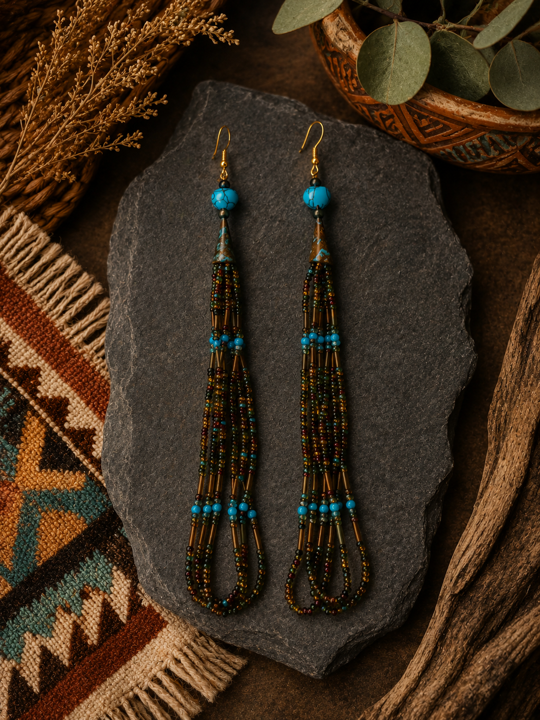 Desert Sky Fringe Earrings