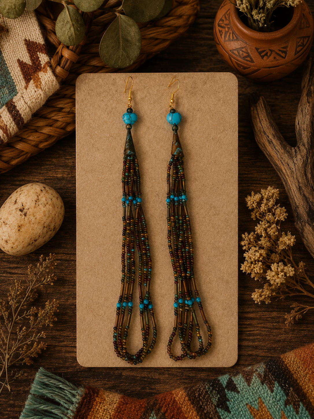 Desert Sky Fringe Earrings